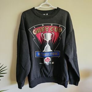 1996 Vintage GREY CUP Sweater Sweatshirt CFL Hamilton Large Men Women